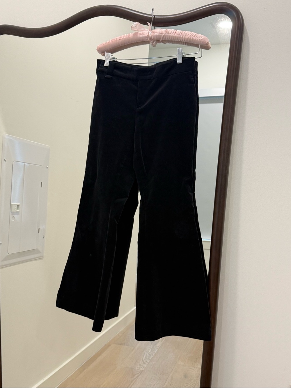 Gucci Black Wide-Leg Velvet Pants - S